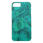 Romantische elegant blauwgroen - groene rozen Case-Mate iPhone case (Achterkant)