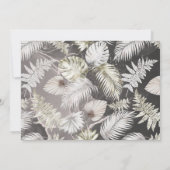 romantische elegant floral Wedding Invitation Kaart (Achterkant)