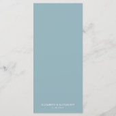 Romantische elegant gele rozen waterverf bruiloft menu (Achterkant)