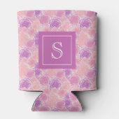 Romantische Elegant Paarse Rozen Aangepast Blikjeskoeler (Achterkant)