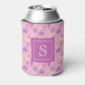 Romantische Elegant Paarse Rozen Aangepast Blikjeskoeler (Blikje Achterkant)