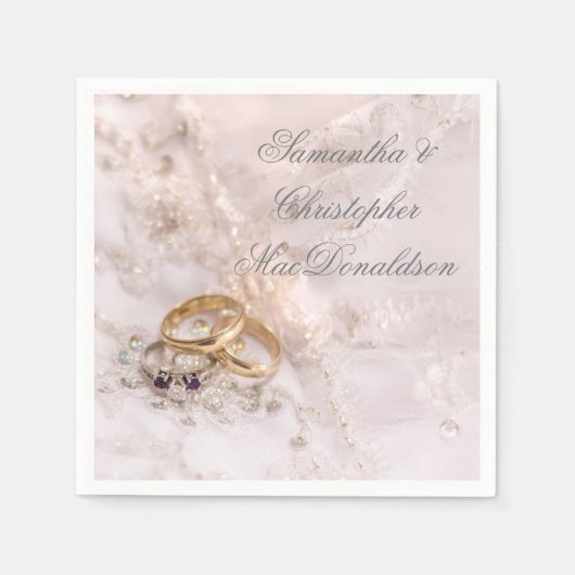 Romantische elegant servet (Voorkant)