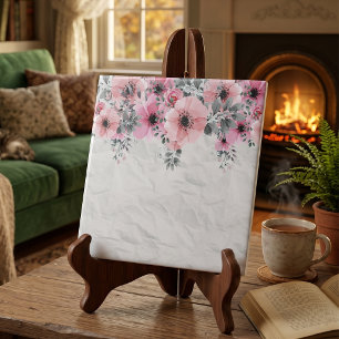 Romantische Elegante Antieke Bloem Compositie Tegeltje