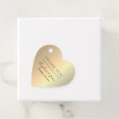 Romantische Elegante Gouden Bruiloft Bedankjes Labels (In situ)