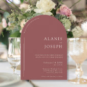 Romantische elegante minimalistische koper roest b kaart