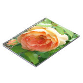 Romantische elegante Oranje Rozen Notitieboek (Linkerzijde)