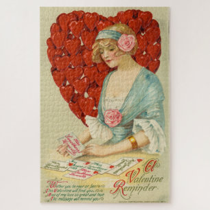Romantische Elegante Retro Valentijn, John Winsch Legpuzzel