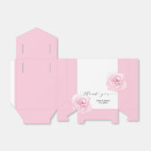 Romantische Elegante Roze Rozen cadeau doos Bedankdoosjes (Uitgevouwen)