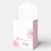 Romantische Elegante Roze Rozen cadeau doos Bedankdoosjes (Geopend)
