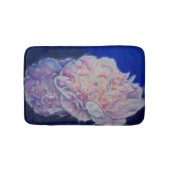 Romantische elegante roze witte pastel waterverf badmat (Voorkant)