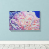 Romantische elegante roze witte pastel waterverf canvas afdruk (Insitu (Houten vloer))