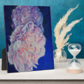 Romantische elegante roze witte pastel waterverf fotoplaat (Zijkant)