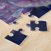 Romantische elegante roze witte pastel waterverf legpuzzel (Zijkant)