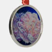 Romantische elegante roze witte pastel waterverf metalen ornament (Rechts)