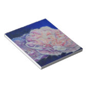 Romantische elegante roze witte pastel waterverf notitieblok (Schuin)