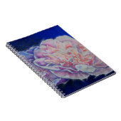 Romantische elegante roze witte pastel waterverf notitieboek (Rechterzijde)