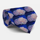 Romantische elegante roze witte pastel waterverf stropdas (Opgerold)