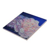 Romantische elegante roze witte pastel waterverf tegeltje (Zijkant)