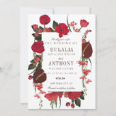 Romantische Elegante Trouw Uitnodiging (Voorkant)