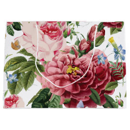 Romantische Elegante Vintage Roze Engelse Rozen Groot Cadeauzakje