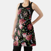 Romantische Elegante Vintage Roze Engelse Rozen Schort (Insitu)