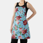 Romantische Elegante Vintage Roze Engelse Rozen Schort (Insitu)