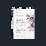 Romantische Elegante Waterverf Bloemige Bruiloft Menu<br><div class="desc">Romantische Elegante Waterverf Bloemige Bruiloft Menu</div>