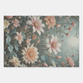 Romantische elegantie in perzik en aqua - Decoupag Inpakpapier Vel (Voorkant 2)