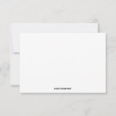 Romantische elegantie na het bruiloftsontbijt RSVP kaartje (Achterkant)