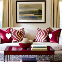 Romantische Elegantie Wit Hart Omarm het Roze Rood