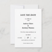 Romantische en emotionele tekst, foto Sla de datum Save The Date (Achterkant)