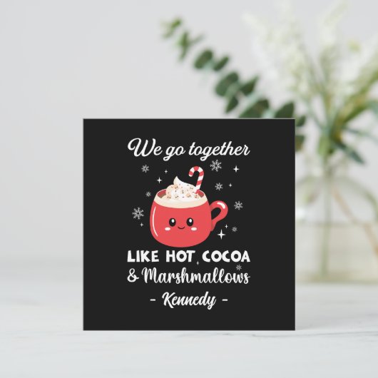 Romantische en grappige kerst (Staand voorkant)