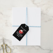 Romantische en grappige kerst cadeaulabel (Met Touw)