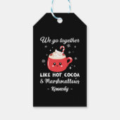Romantische en grappige kerst cadeaulabel (Achterkant)
