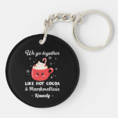 Romantische en grappige kerst sleutelhanger (Achterkant)