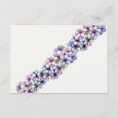 Romantische en poëtische pastel Lila Waterverf Informatiekaartje (Achterkant)