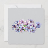 Romantische en poëtische pastel Lila Waterverf Kaart (Achterkant)