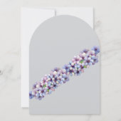 Romantische en poëtische pastel Lila Waterverf Kaart (Achterkant)