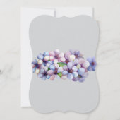 Romantische en poëtische pastel Lila Waterverf Kaart (Achterkant)