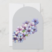 Romantische en poëtische pastel Lila Waterverf Kaart (Achterkant)