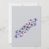 Romantische en poëtische pastel Lila Waterverf Kaart (Achterkant)