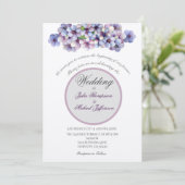 Romantische en poëtische pastel Lila Waterverf Kaart (Staand voorkant)