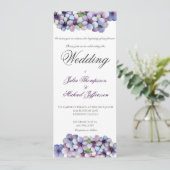 Romantische en poëtische pastel Lila Waterverf Kaart (Staand voorkant)