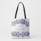 Romantische en poëtische pastel Lila Waterverf Tote Bag (Voorkant)