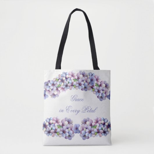 Romantische en poëtische pastel Lila Waterverf Tote Bag (Voorkant)