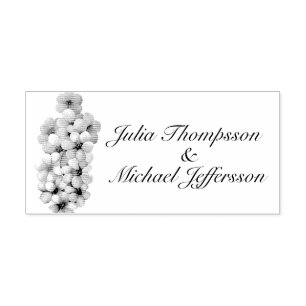 Romantische en poëtische pastel Lila Waterverf Zelfinktende Stempel