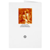 ROMANTISCHE ENGEL, ORANJE GELE VEER Kerstmis (Achterkant)