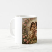 romantische engelen mok || cadeaus voor haar (Voorkant links)
