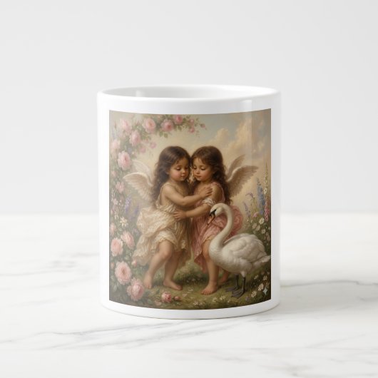 romantische engelen mok || cadeaus voor haar (Voorkant)