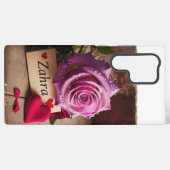 Romantische essentie: de bloem van de liefde samsung galaxy hoesje (Achterkant horizontaal)
